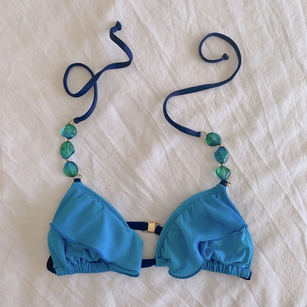 Host Pick!⚡️NWOT LISA VOGEL Ruffle Bikini Top